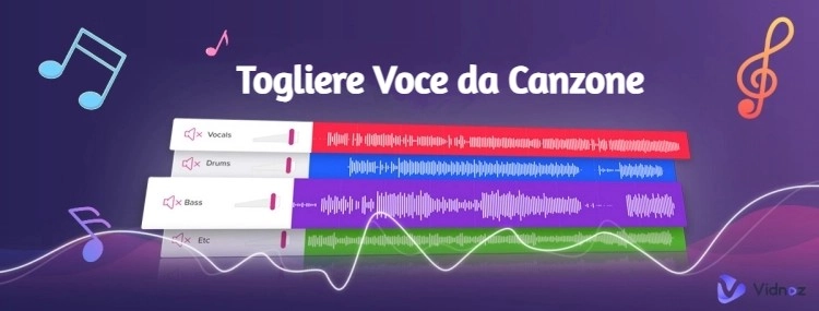 togliere voce da canzone